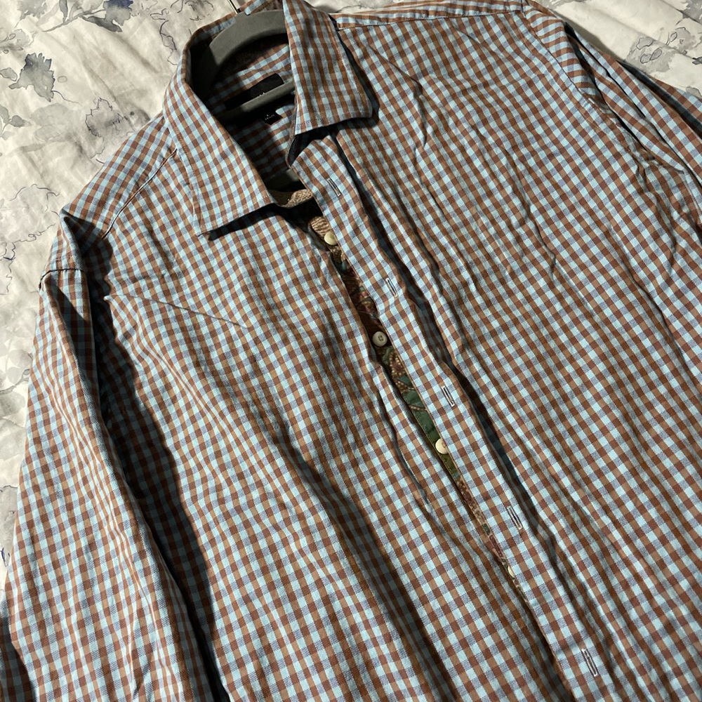 Tallia Dress Shirt Men’s Size Large 16 1/2 Long Sleeve Button Down